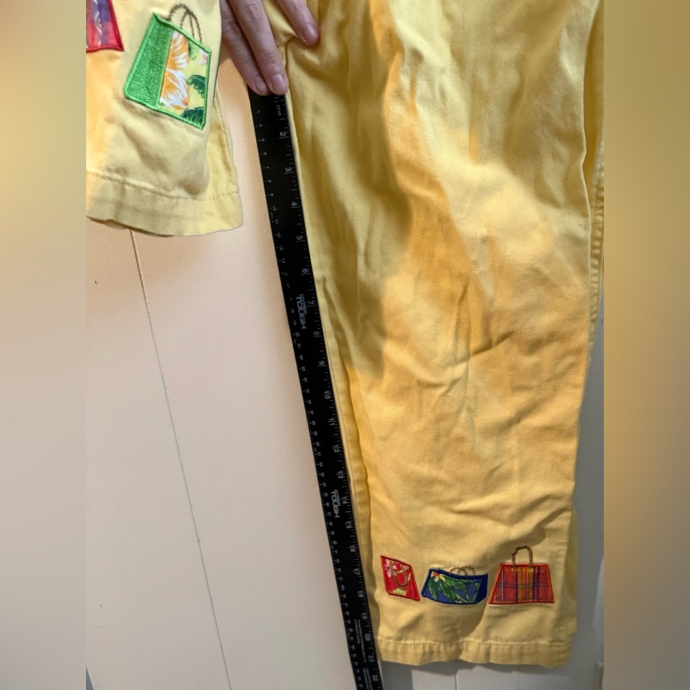 Yellow Women's Denim Overalls - Picture 10 of 10